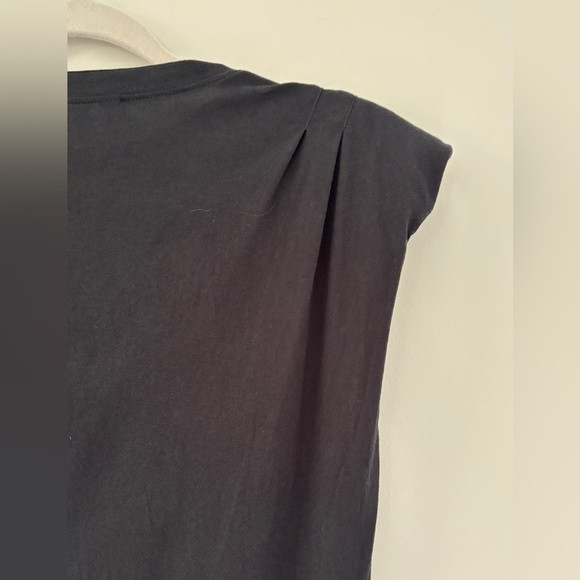 FRAME Padded Shoulder Dress Women's Size Small T-Shirt Dress Quiet Luxury - Picture 6 of 12